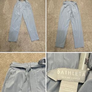 Athleta womens Skyline Paper Bag Waist Pants sz 4 pullon Spring/Summer Pant